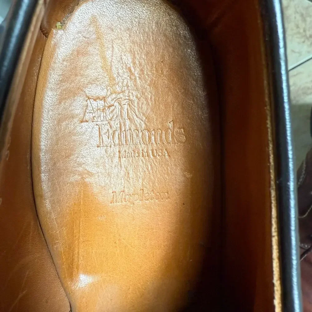 Allen Edmonds Mapleton Men's Size 10D Brown Leather #7954‎ Dress Shoes Oxford